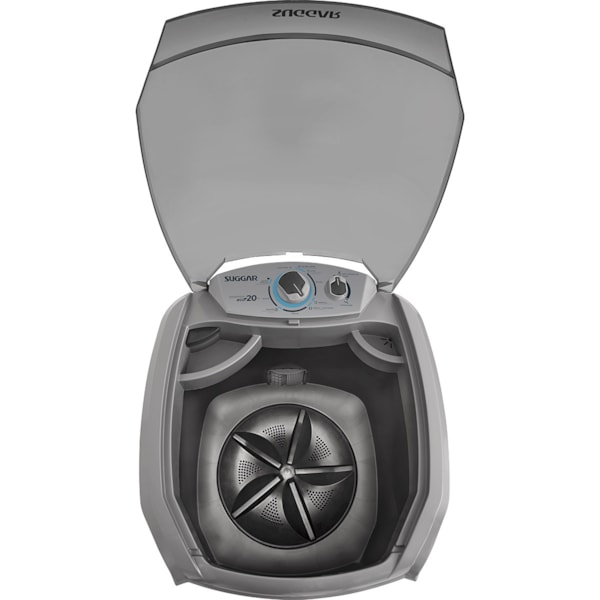 Tanquinho Lavamax Eco 20 Kg Prata Suggar - Imagem principal - d04a5721-9255-49a2-a0a3-a4aed5b8ec71
