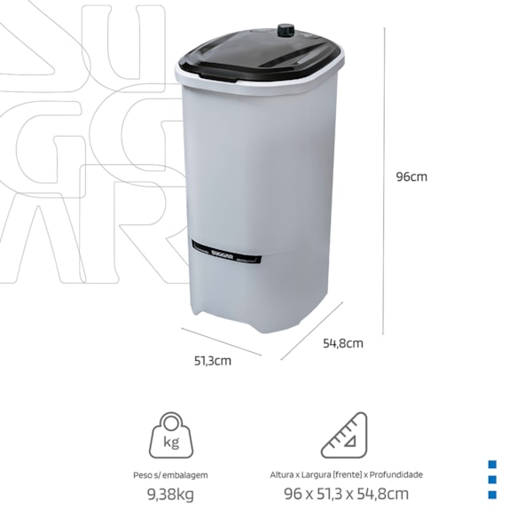 Tanquinho Neo Eco 10KG Branca Suggar - Imagem principal - b697870a-0d0e-4bb4-ac2d-bb26df3ee88c