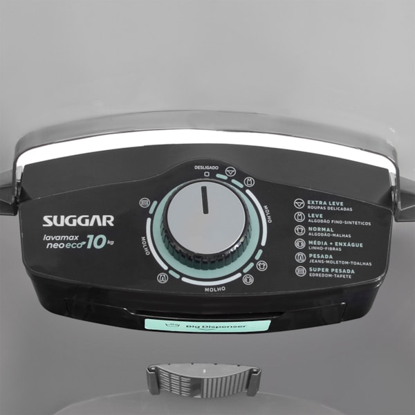 Tanquinho Neo Eco 10KG Prata Suggar - Imagem principal - 8f9d9b2c-4bdd-4a63-845f-132e6838a9d1