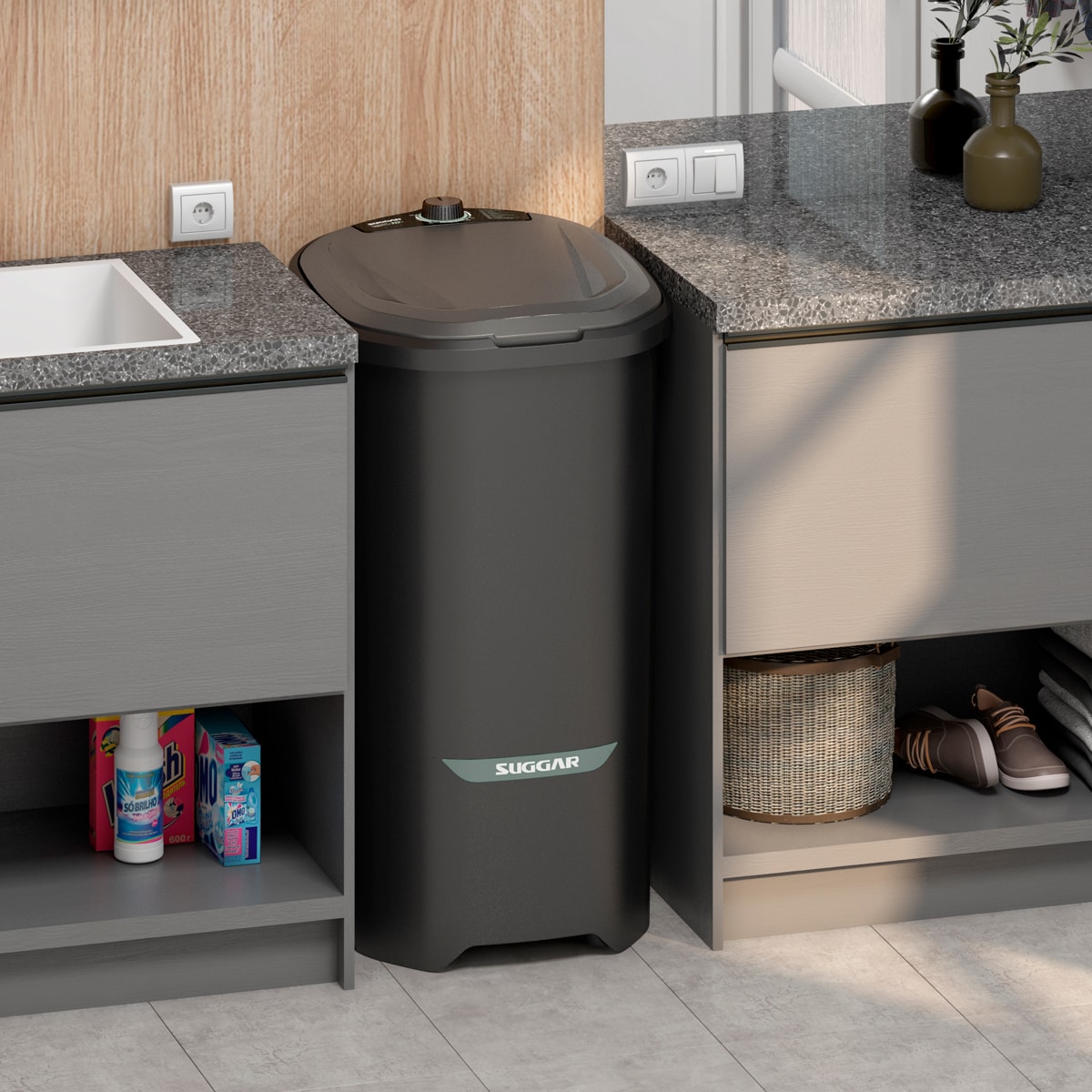 Tanquinho Neo Eco 10KG Preta Suggar - 337ae486-418a-4ff5-ae86-e58721e5d6bd
