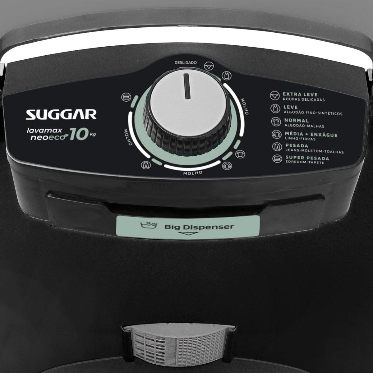 Tanquinho Neo Eco 10KG Preta Suggar - ea705d39-b112-4179-ac44-6cc00fb21ba6