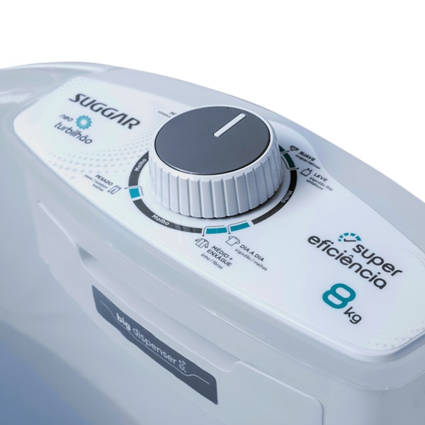 Tanquinho Neo Turbilhão 8KG Branco Suggar - Imagem principal - a0a582f0-e170-4906-8593-bb13245e1cee
