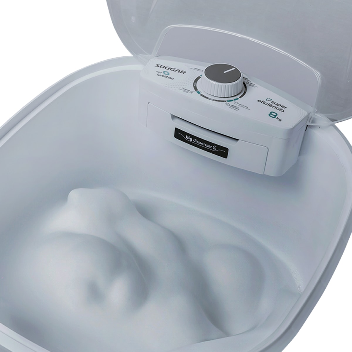 Tanquinho Neo Turbilhão 8KG Branco Suggar - Imagem principal - 29d0d5f9-4fdb-443c-ab10-f113525038f0