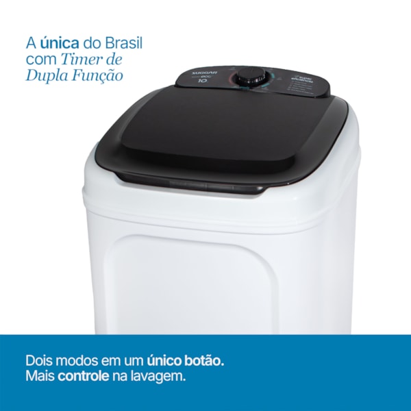 Tanquinho Suggar Lavamax Eco 10kg Branco - Imagem principal - c2c01fcf-53ed-4a7b-965f-c6f007bacd2b