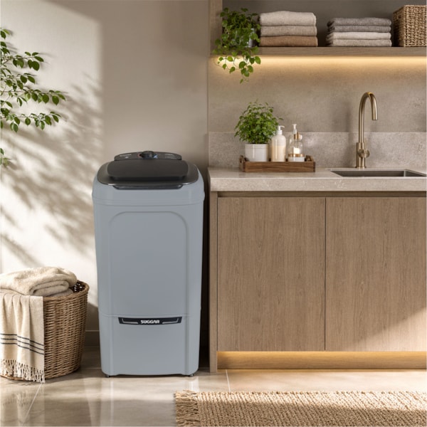  Tanquinho Suggar Lavamax Eco 10kg Prata - Imagem principal - 2549b5e1-89f1-4def-98c3-fa7909e10b29