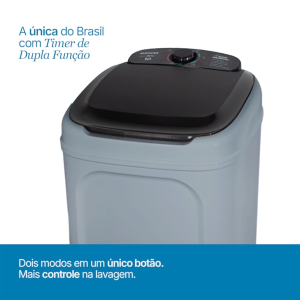  Tanquinho Suggar Lavamax Eco 10kg Prata - Imagem principal - c23c8e4f-593e-45ef-a579-e36857aaefdd