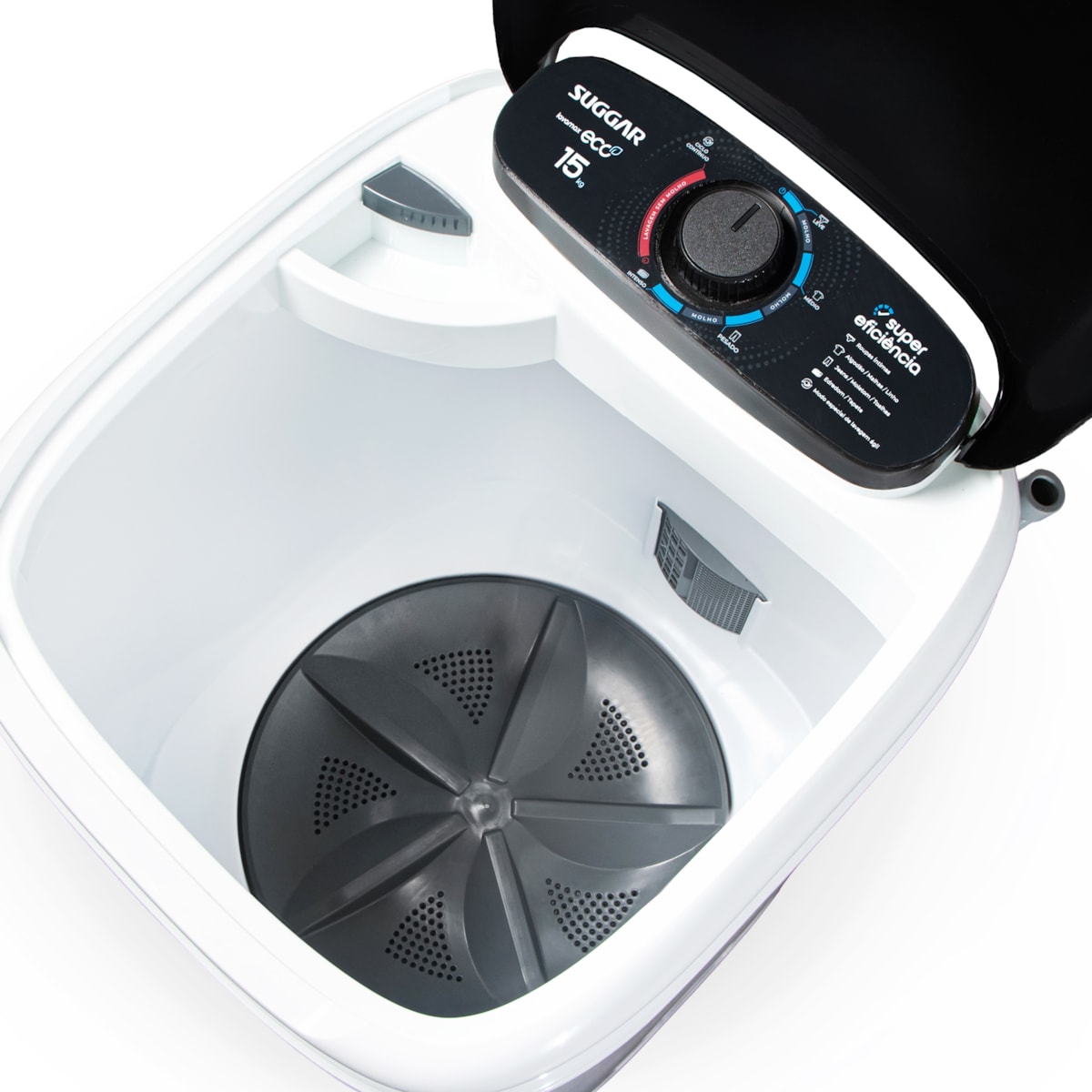 Tanquinho Suggar Lavamax Eco 15kg Branca - Imagem principal - 01e9617e-13c2-4657-b60c-6c320200227c