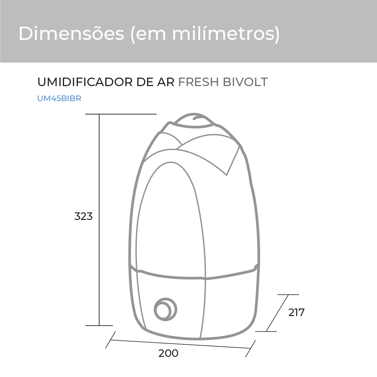 Umidificador de Ar Fresh 4 Litros Branco Bivolt Suggar UM45BIBR - 9235238d-860a-44fb-a844-a28433eb9f0e